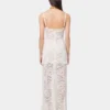 Ivory long dress in lace