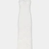 Ivory long dress in lace