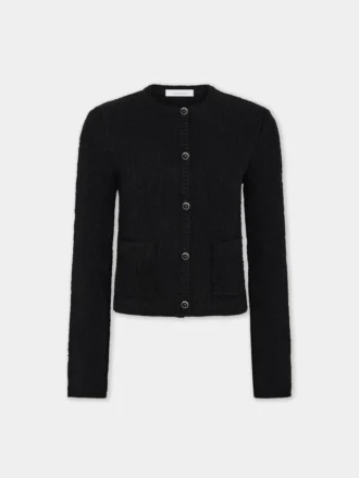 Knitted cardigan in wool