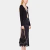 Lace midi skirt