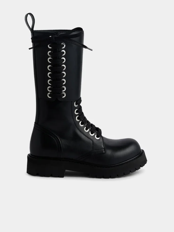 Leather boots
