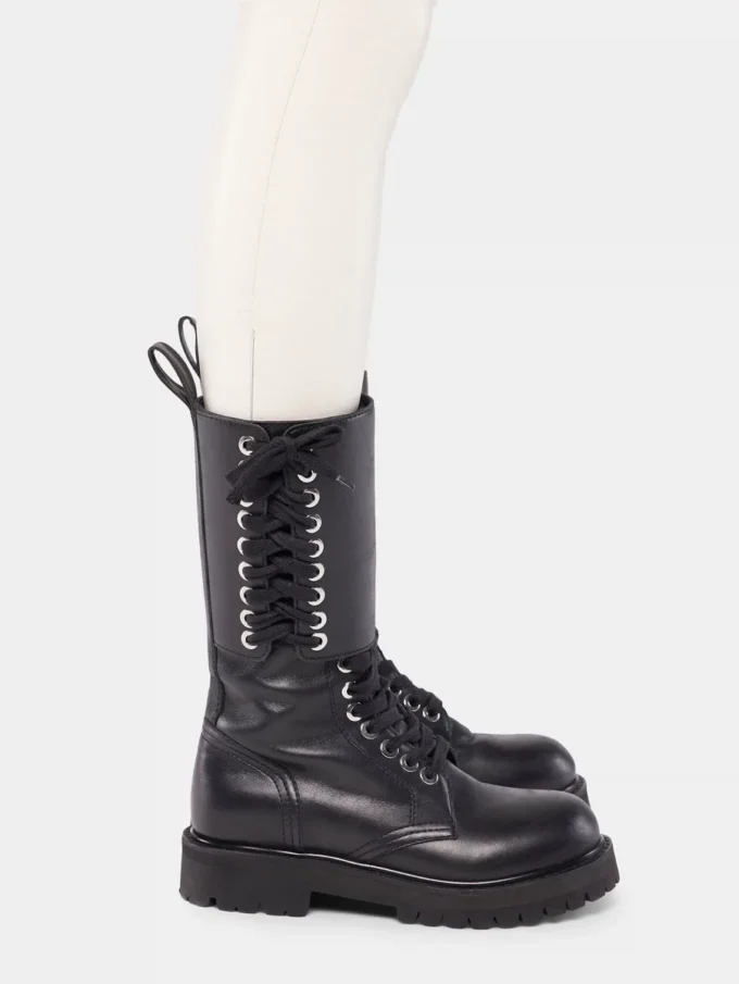 Leather boots