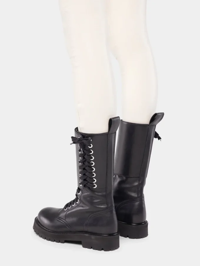 Leather boots