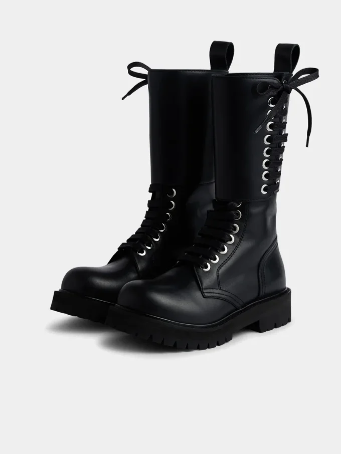 Leather boots
