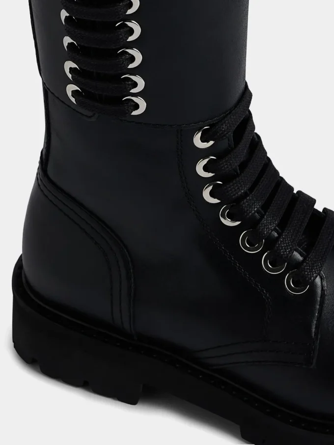 Leather boots