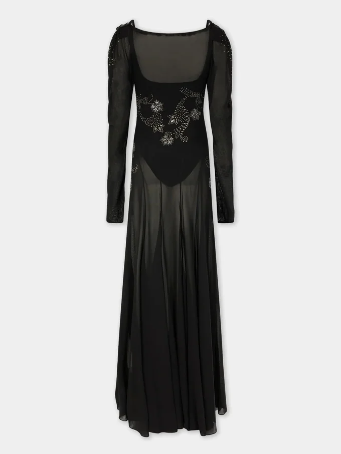 Long dress in jersey