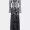 Long dress in jersey second-skin