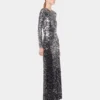 Long dress in jersey second-skin