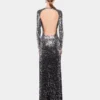 Long dress in jersey second-skin