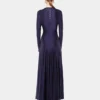 Long dress in jersey with godet details