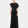 Long dress with ruched details