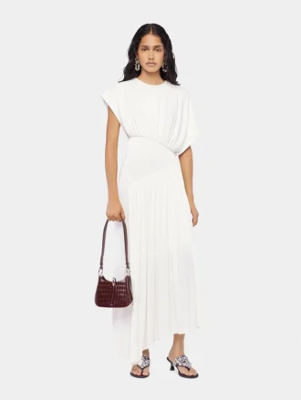 Long dress with ruched details
