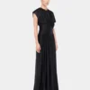 Long dress with ruched details
