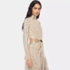 Long mesh and sequin dress