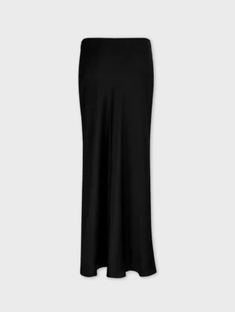 long satin skirt with chain details 2 330x439 - Long satin skirt with chain details