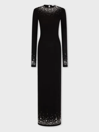 Long second-skin jersey dress