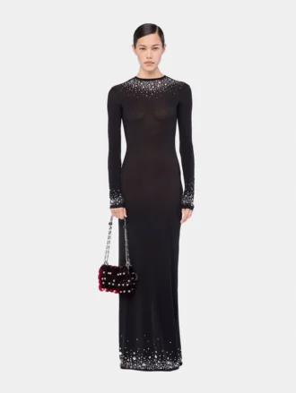 Long second-skin jersey dress