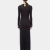 Long second-skin jersey dress