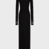 Long second-skin jersey dress