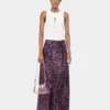 Long skirt in jersey with sequin details