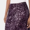 Long skirt in jersey with sequin details