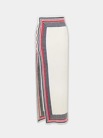 Long skirt in terry jersey
