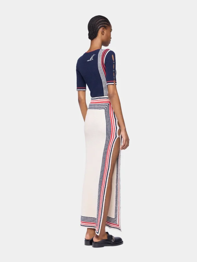 Long skirt in terry jersey