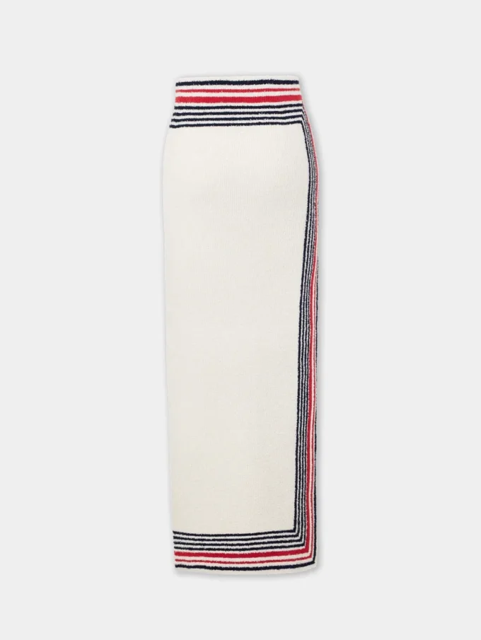 Long skirt in terry jersey
