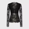 Long-sleeved lace top