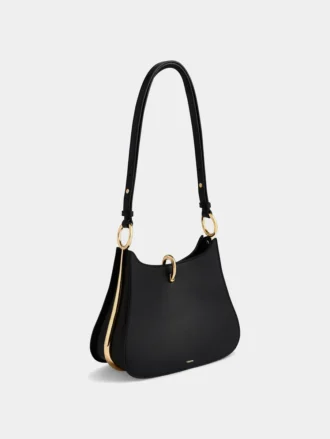 Medium ring leather bag