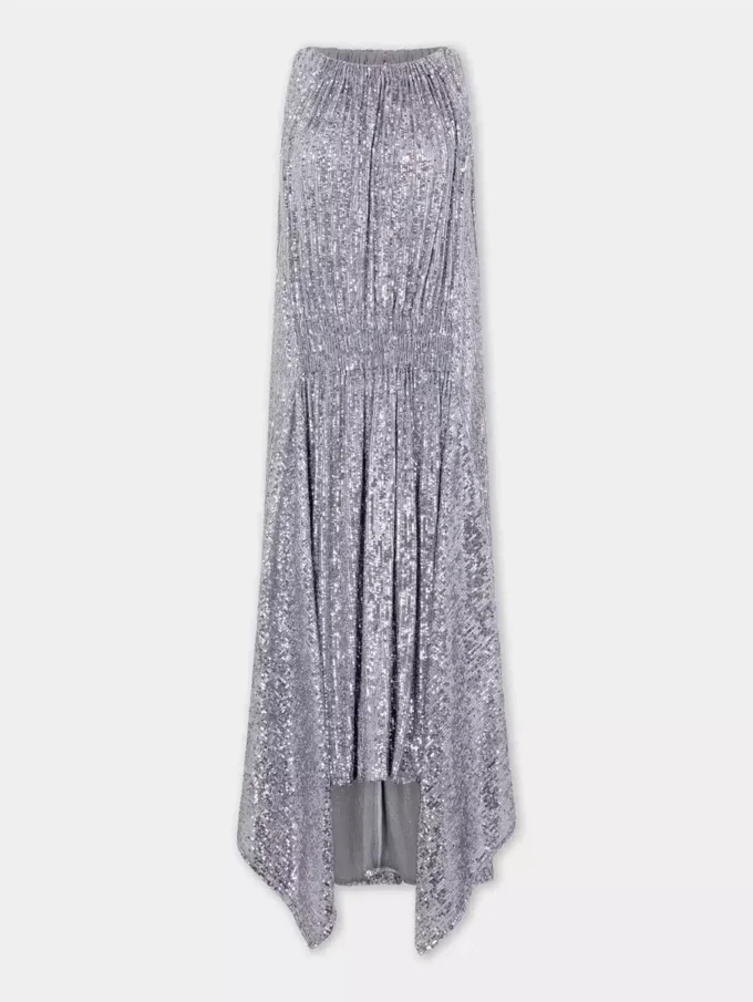 Midi dress in sequins