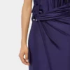 Midi piercing jersey dress