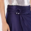 Midi piercing jersey skirt
