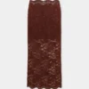 Midi skirt in lace