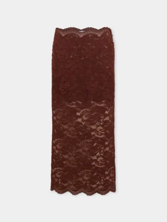 Midi skirt in lace