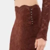 Midi skirt in lace