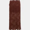 Midi skirt in lace