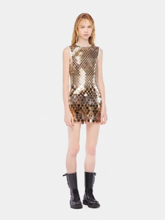 Mini dress in assembly