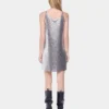 Mini tank top dress in mesh