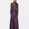 Mock neck sequin top