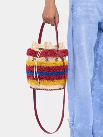 Raffia bucket bag Raffia bucket bag
