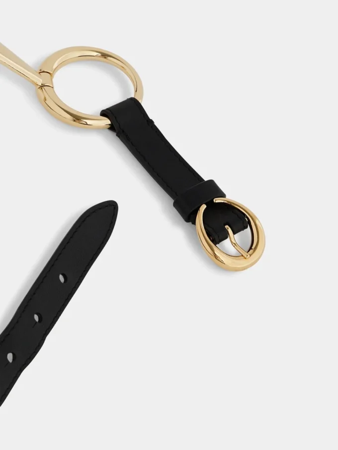 Ring leather belt