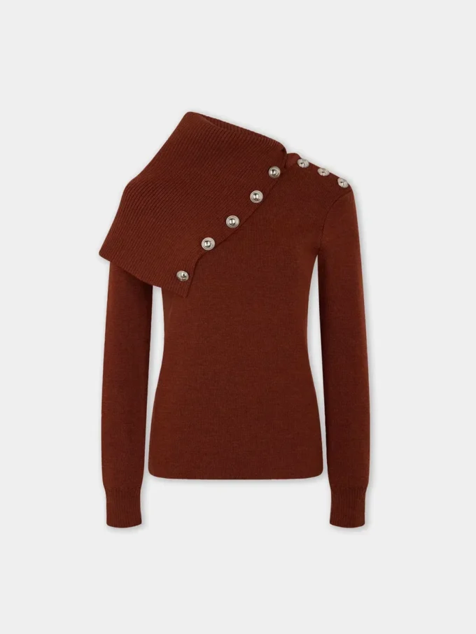 Rust sweater in wool