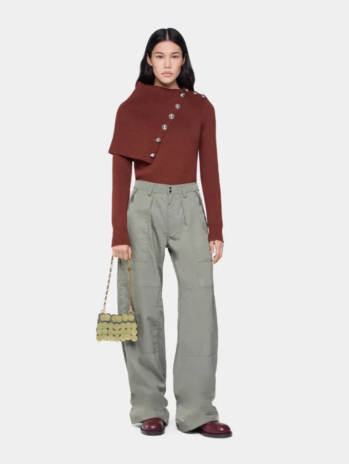 Rust sweater in wool