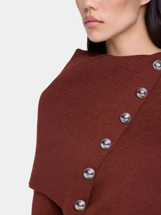 Rust sweater in wool
