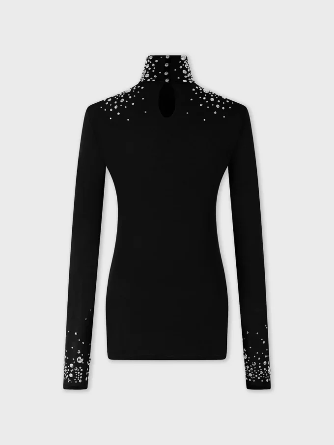 Second-skin jersey top