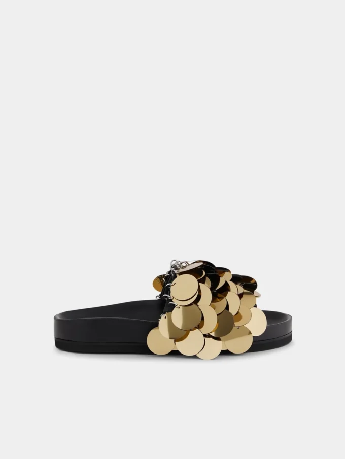 Sequin-embellished slides