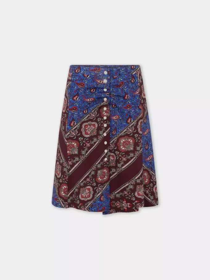 Short circle skirt in jersey