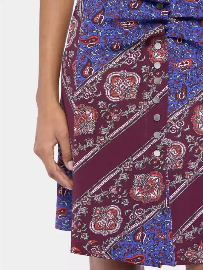Short circle skirt in jersey