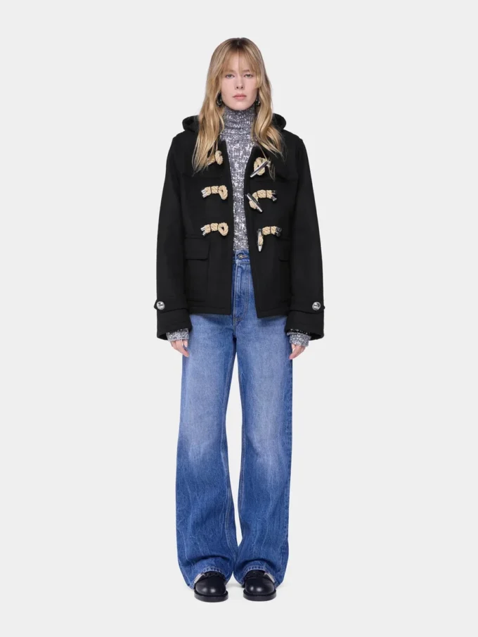 Short coat in wool